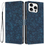 Custodia per telefono in pelle con motivo a fiori di ciliegio in rilievo, For iPhone 14 Pro Max, For iPhone 13 Pro Max, For iPhone 13 Pro
