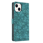 Custodia per telefono in pelle con motivo a fiori di ciliegio in rilievo, For iPhone 13, For iPhone 12 / 12 Pro, For iPhone 12 Pro Max