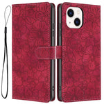 Custodia per telefono in pelle con motivo a fiori di ciliegio in rilievo, For iPhone 13, For iPhone 12 / 12 Pro, For iPhone 12 Pro Max