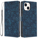 Custodia per telefono in pelle con motivo a fiori di ciliegio in rilievo, For iPhone 13, For iPhone 12 / 12 Pro, For iPhone 12 Pro Max