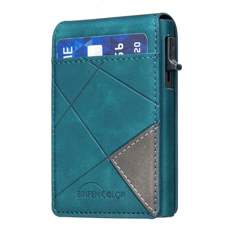 BFK29 Portafoglio magnetico in pelle con logo prismatico in rilievo MagSafe per carte di credito