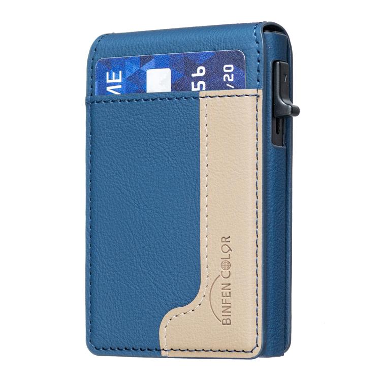 Portafoglio in pelle magnetico MagSafe BFK28 Colorblock per carte di credito.