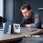 Portafoglio in pelle magnetico MagSafe BFK28 Colorblock per carte di credito.