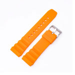 Cinturino per orologio in silicone con fibbia argentata xDfind, 20mm, 22mm
