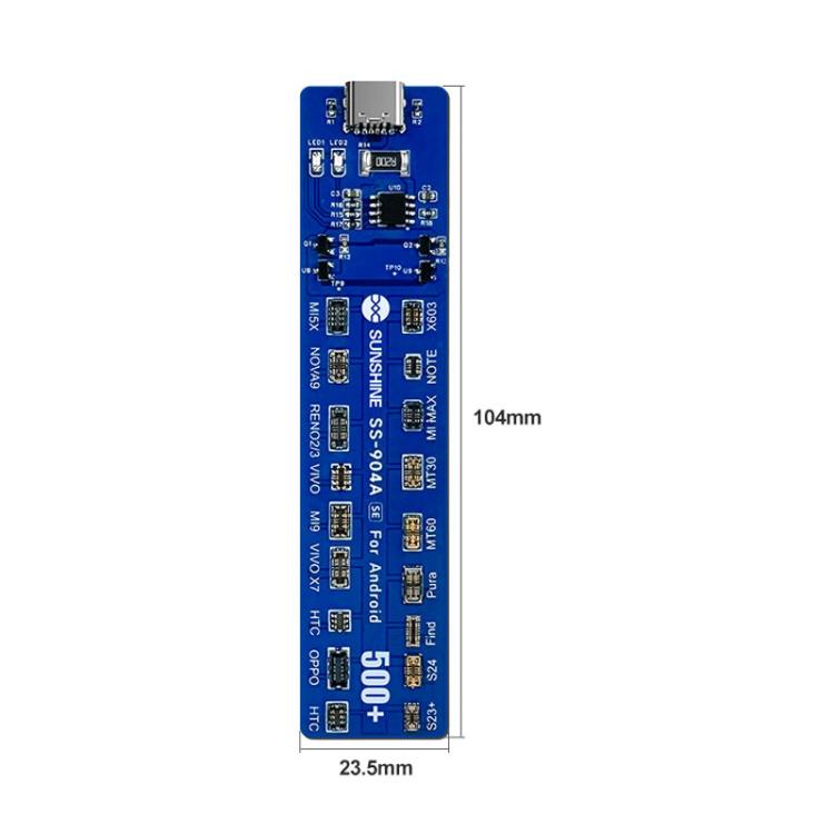 SUNSHINE SS-904A SE Scheda di attivazione batteria universale per telefoni Android con polarità automatica, SS-904A SE
