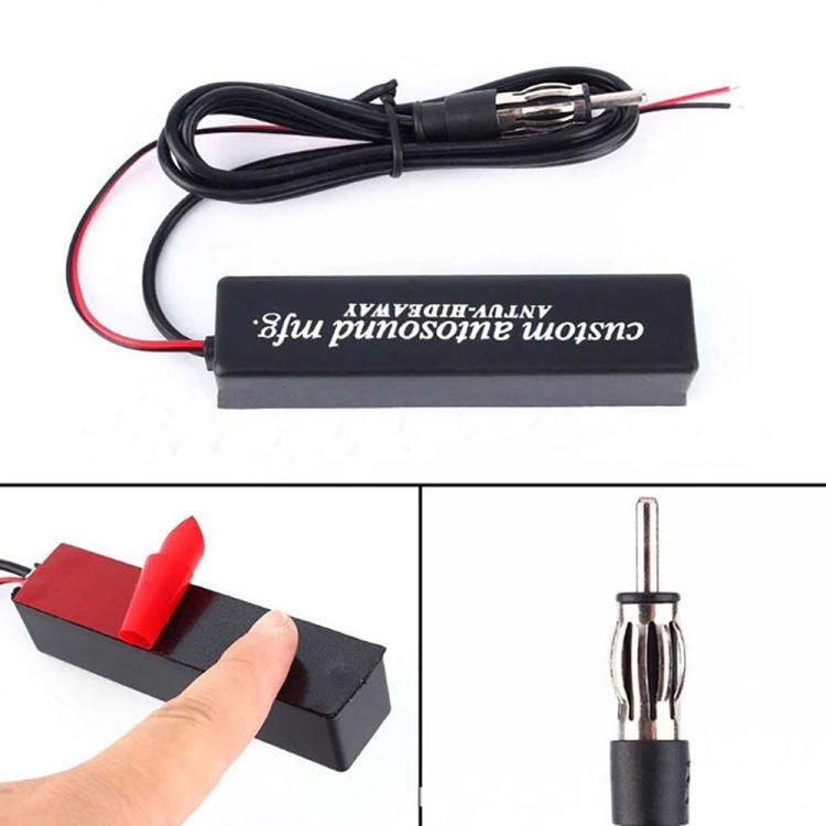 Antenna amplificata universale nascosta per auto, AM/FM, 12V, Radio Amplified Antenna
