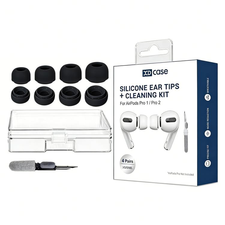 XDcase 4 paia di tappi per le orecchie in silicone con fori per alleviare la pressione, taglie L / M / S / XS, L / M / S / XS
