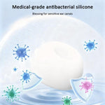 XDcase 3 paia di tappi per le orecchie in silicone con fori per alleviare la pressione, taglie L / M / S, L / M / S