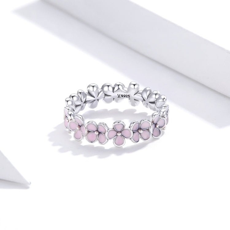 Anello da donna con corona rosa in argento sterling S925, 6, 7, 8
