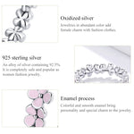 Anello da donna con corona rosa in argento sterling S925, 6, 7, 8