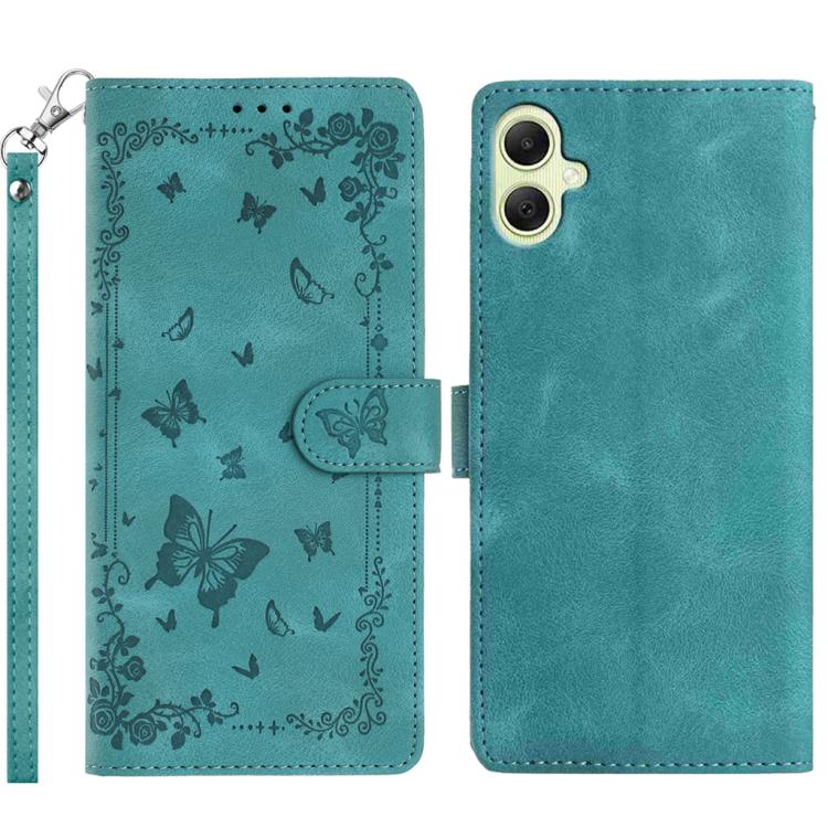 Custodia per telefono in pelle con motivo a farfalle "Giardino Segreto", For Samsung Galaxy A17 5G / 4G, For Samsung Galaxy A07 4G, For Samsung Galaxy A06 5G
