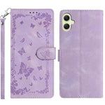 Custodia per telefono in pelle con motivo a farfalle "Giardino Segreto", For Samsung Galaxy A17 5G / 4G, For Samsung Galaxy A07 4G, For Samsung Galaxy A06 5G