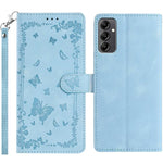 Custodia per telefono in pelle con motivo a farfalle "Giardino Segreto", For Samsung Galaxy A14 5G, For Samsung Galaxy A04S, For Samsung Galaxy A23
