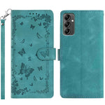 Custodia per telefono in pelle con motivo a farfalle "Giardino Segreto", For Samsung Galaxy A14 5G, For Samsung Galaxy A04S, For Samsung Galaxy A23