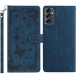 Custodia per telefono in pelle con motivo a farfalle "Giardino Segreto", For Samsung Galaxy A14 5G, For Samsung Galaxy A04S, For Samsung Galaxy A23