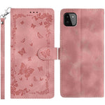 Custodia per telefono in pelle con motivo a farfalle "Giardino Segreto", For Samsung Galaxy A13 4G, For Samsung Galaxy A13 5G, For Samsung Galaxy A22 5G