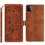 Custodia per telefono in pelle con motivo a farfalle "Giardino Segreto", For Samsung Galaxy A13 4G, For Samsung Galaxy A13 5G, For Samsung Galaxy A22 5G