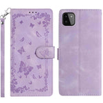 Custodia per telefono in pelle con motivo a farfalle "Giardino Segreto", For Samsung Galaxy A13 4G, For Samsung Galaxy A13 5G, For Samsung Galaxy A22 5G