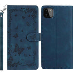 Custodia per telefono in pelle con motivo a farfalle "Giardino Segreto", For Samsung Galaxy A13 4G, For Samsung Galaxy A13 5G, For Samsung Galaxy A22 5G
