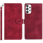 Custodia per telefono in pelle con motivo a farfalle "Giardino Segreto", For Samsung Galaxy A14 5G, For Samsung Galaxy A04S, For Samsung Galaxy A23