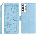 Custodia per telefono in pelle con motivo a farfalle "Giardino Segreto", For Samsung Galaxy A14 5G, For Samsung Galaxy A04S, For Samsung Galaxy A23