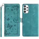 Custodia per telefono in pelle con motivo a farfalle "Giardino Segreto", For Samsung Galaxy A14 5G, For Samsung Galaxy A04S, For Samsung Galaxy A23