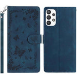 Custodia per telefono in pelle con motivo a farfalle "Giardino Segreto", For Samsung Galaxy A14 5G, For Samsung Galaxy A04S, For Samsung Galaxy A23