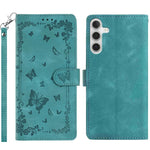 Custodia per telefono in pelle con motivo a farfalle "Giardino Segreto", For Samsung Galaxy A24 4G, For Samsung Galaxy A34 5G, For Samsung Galaxy A54 5G