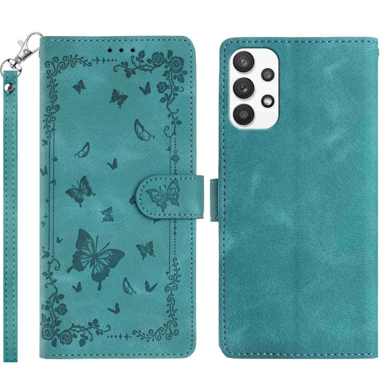 Custodia per telefono in pelle con motivo a farfalle "Giardino Segreto", For Samsung Galaxy A53 5G, For Samsung Galaxy A73, For Samsung Galaxy A33 5G