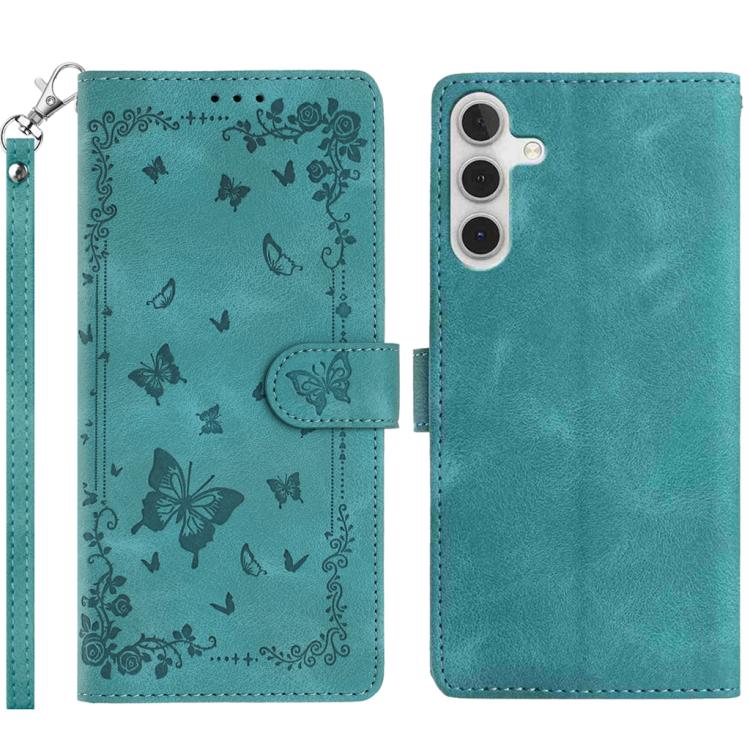 Custodia per telefono in pelle con motivo a farfalle "Giardino Segreto", For Samsung Galaxy A56 5G, For Samsung Galaxy A26 5G, For Samsung Galaxy A36 5G