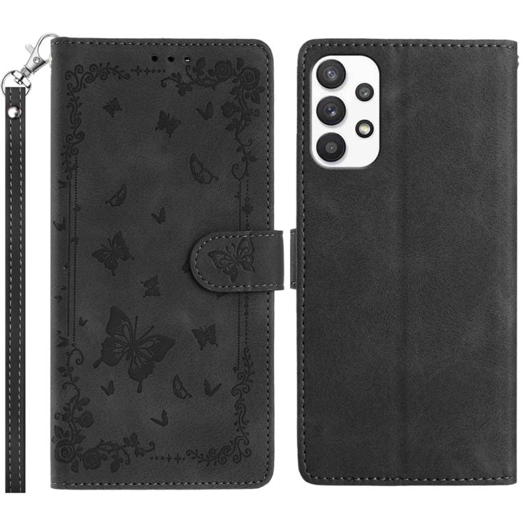 Custodia per telefono in pelle con motivo a farfalle "Giardino Segreto", For Samsung Galaxy A53 5G, For Samsung Galaxy A73, For Samsung Galaxy A33 5G