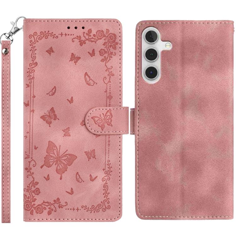 Custodia per telefono in pelle con motivo a farfalle "Giardino Segreto", For Samsung Galaxy A55 5G, For Samsung Galaxy A35 5G, For Samsung Galaxy A25 5G
