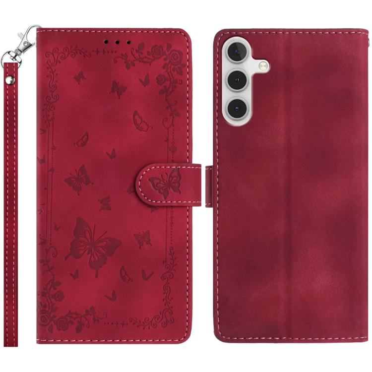 Custodia per telefono in pelle con motivo a farfalle "Giardino Segreto", For Samsung Galaxy A55 5G, For Samsung Galaxy A35 5G, For Samsung Galaxy A25 5G