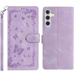 Custodia per telefono in pelle con motivo a farfalle "Giardino Segreto", For Samsung Galaxy A55 5G, For Samsung Galaxy A35 5G, For Samsung Galaxy A25 5G