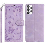 Custodia per telefono in pelle con motivo a farfalle "Giardino Segreto", For Samsung Galaxy A53 5G, For Samsung Galaxy A73, For Samsung Galaxy A33 5G