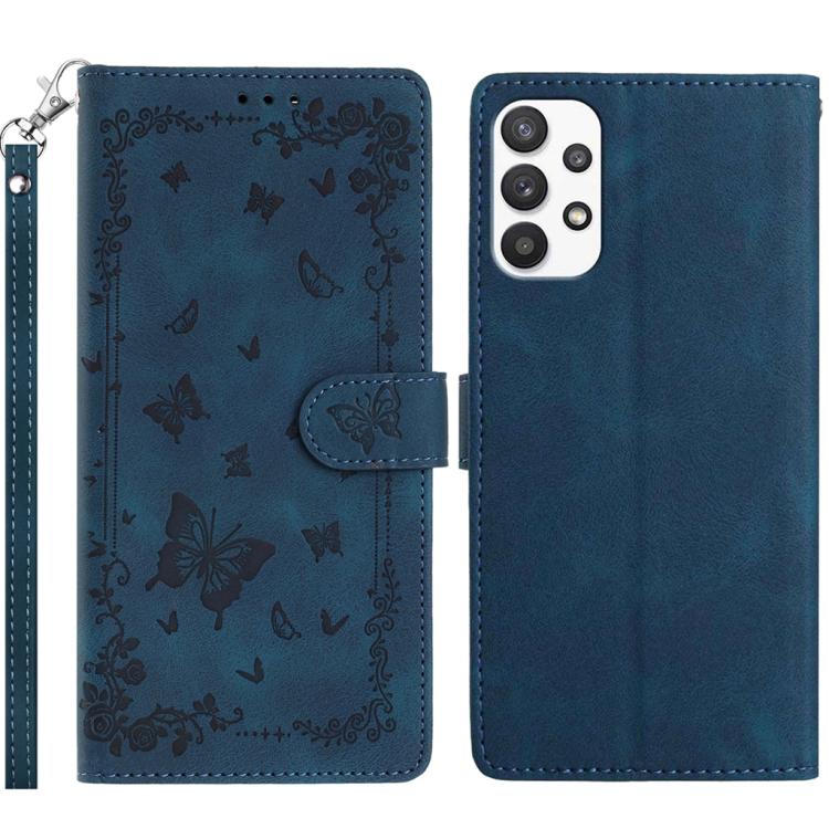 Custodia per telefono in pelle con motivo a farfalle "Giardino Segreto", For Samsung Galaxy A53 5G, For Samsung Galaxy A73, For Samsung Galaxy A33 5G