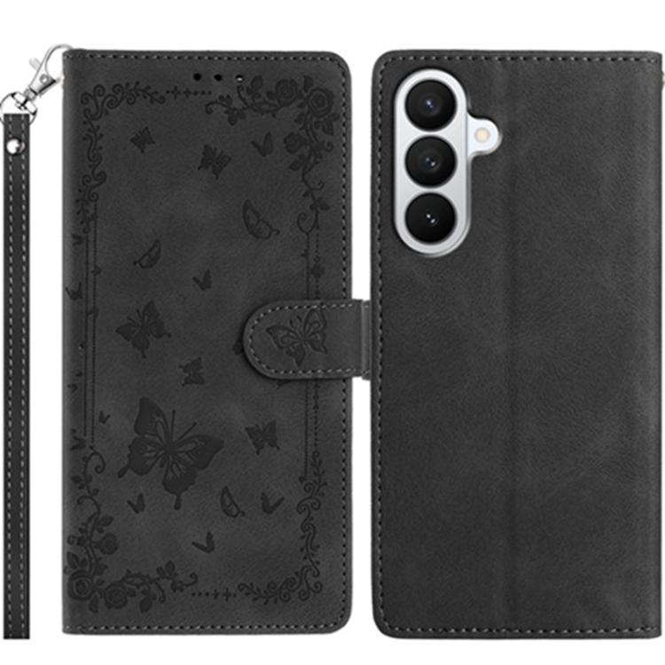 Custodia per telefono in pelle con motivo a farfalle "Giardino Segreto", For Samsung Galaxy A57 5G, For Samsung Galaxy A37 5G, For Samsung Galaxy A25E