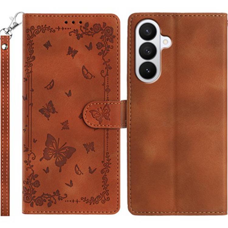 Custodia per telefono in pelle con motivo a farfalle "Giardino Segreto", For Samsung Galaxy A57 5G, For Samsung Galaxy A37 5G, For Samsung Galaxy A25E