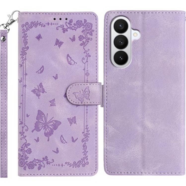Custodia per telefono in pelle con motivo a farfalle "Giardino Segreto", For Samsung Galaxy A57 5G, For Samsung Galaxy A37 5G, For Samsung Galaxy A25E