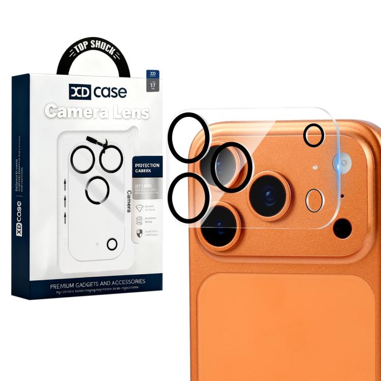Pellicola per fotocamera posteriore integrata in vetro temperato con serigrafia XDcase, For iPhone 17 Pro Max, For iPhone 17 Pro, For iPhone 17, For iPhone Air, For iPhone 16 Pro / 16 Pro Max, For iPhone 16 / 16 Plus, For iPhone 15 Pro / 15 Pro Max    ...
