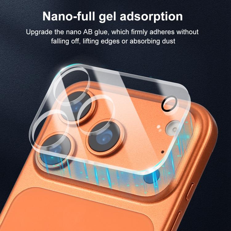 Pellicola per fotocamera XDcase con vetro temperato integrato trasparente, For iPhone 17 Pro Max, For iPhone 17 Pro, For iPhone 17, For iPhone Air, For iPhone 16 Pro / 16 Pro Max, For iPhone 16 / 16 Plus, For iPhone 15 Pro / 15 Pro Max                 ...