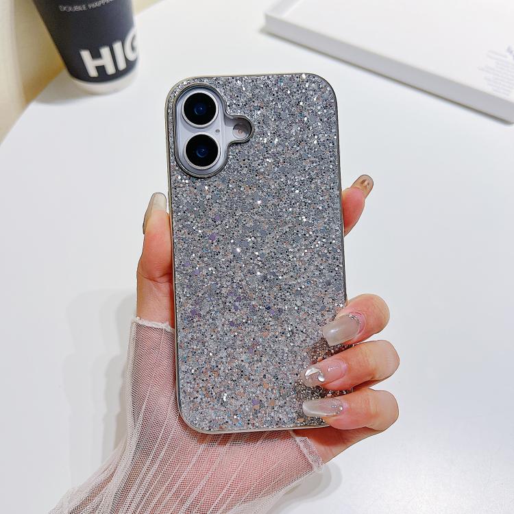 Custodia per telefono in TPU antiurto con glitter in polvere, For iPhone 17 Pro, For iPhone 17, For iPhone Air