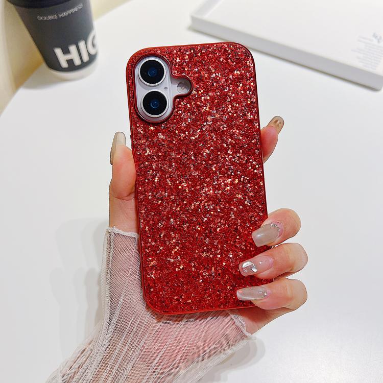 Custodia per telefono in TPU antiurto con glitter in polvere, For iPhone 17 Pro, For iPhone 17, For iPhone Air
