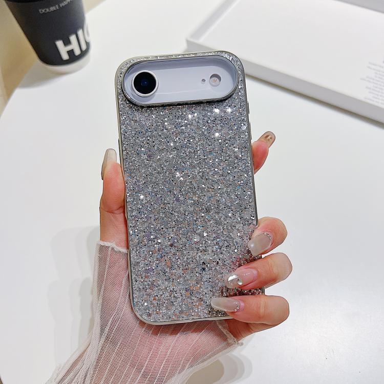 Custodia per telefono in TPU antiurto con glitter in polvere, For iPhone 17 Pro, For iPhone 17, For iPhone Air