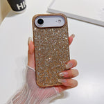 Custodia per telefono in TPU antiurto con glitter in polvere, For iPhone 17 Pro, For iPhone 17, For iPhone Air