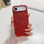 Custodia per telefono in TPU antiurto con glitter in polvere, For iPhone 17 Pro, For iPhone 17, For iPhone Air
