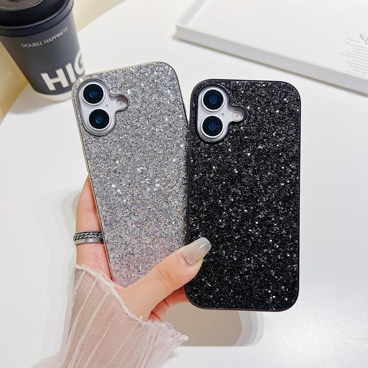 Custodia per telefono in TPU antiurto con glitter in polvere, For iPhone 18, For iPhone 18 Pro, For iPhone 18 Pro Max, For iPhone 17 Pro Max