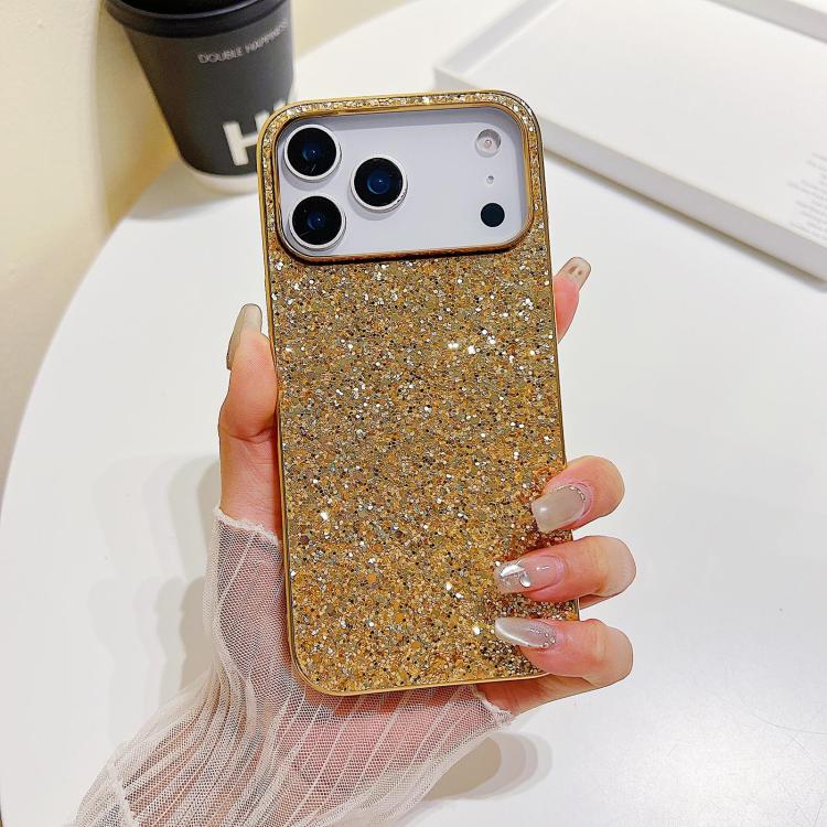 Custodia per telefono in TPU antiurto con glitter in polvere, For iPhone 18, For iPhone 18 Pro, For iPhone 18 Pro Max, For iPhone 17 Pro Max