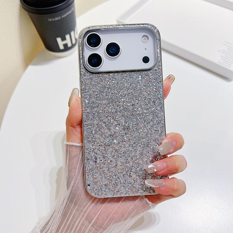 Custodia per telefono in TPU antiurto con glitter in polvere, For iPhone 18, For iPhone 18 Pro, For iPhone 18 Pro Max, For iPhone 17 Pro Max