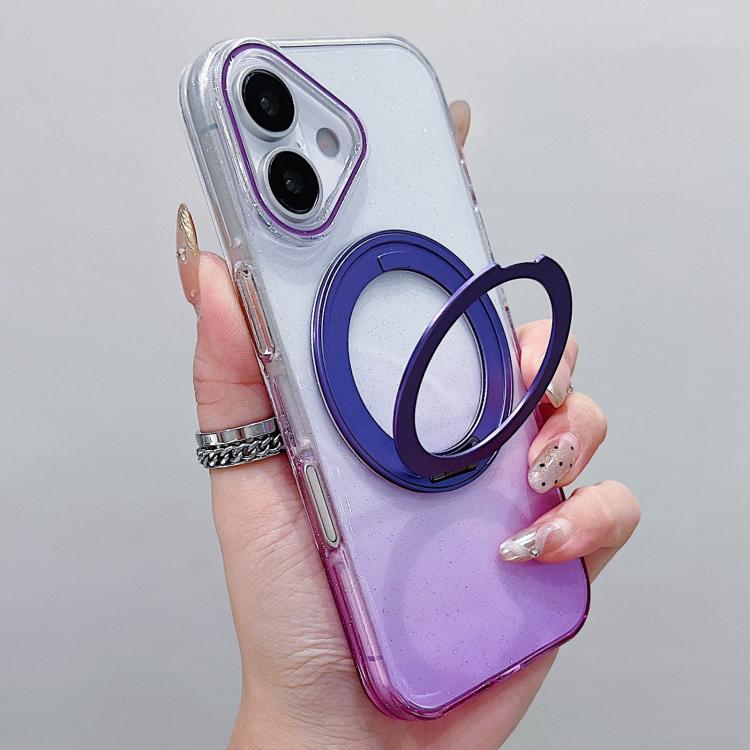 Custodia per telefono MagSafe con supporto girevole a 360 gradi e sfumatura trasparente., For iPhone 17 Pro Max, For iPhone 17 Pro, For iPhone 17, For iPhone Air, For iPhone 16 Pro Max, For iPhone 16 Pro